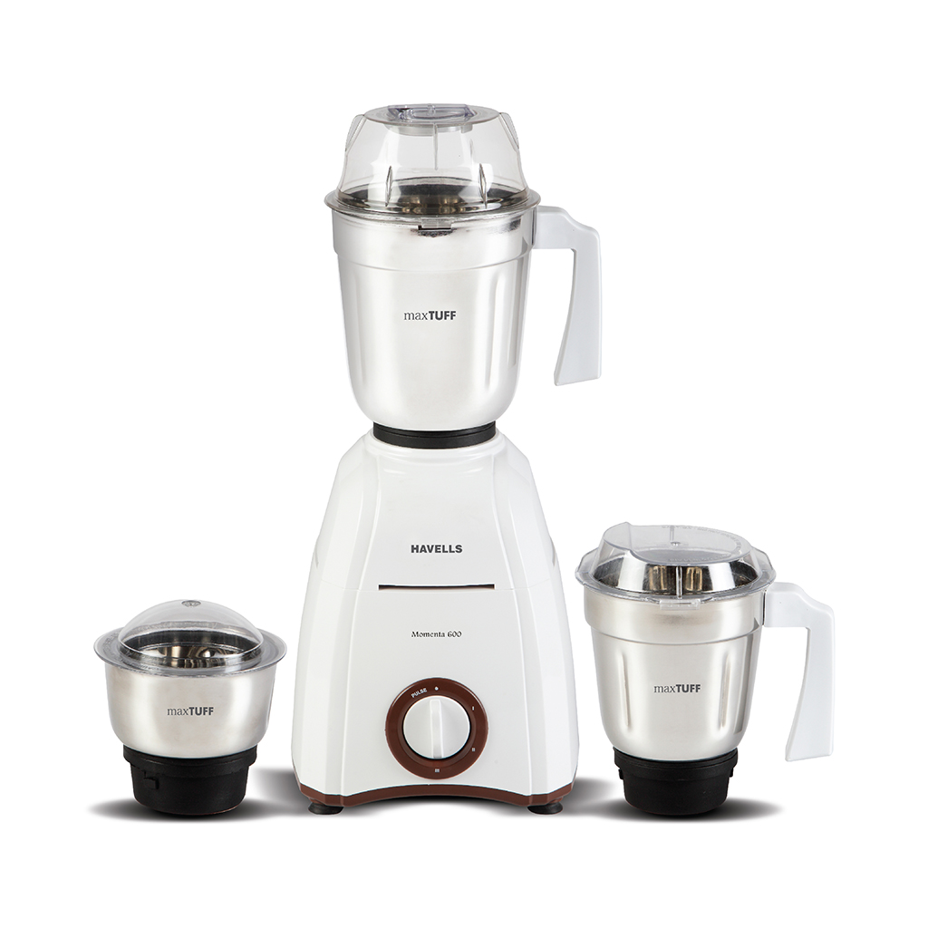 Havells Momenta 600w Mixer Grinder 3 SS Jar ETCT