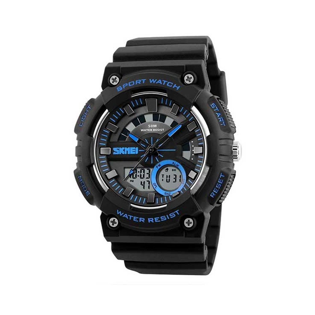 Skmei 1235BU Analog-Digital Wrist Watch For Men - ETCT