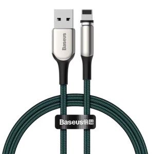 Baseus Zinc Magnetic Charging Cable Usb For Iphone 2a 1m (green)