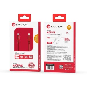 Baykron Cable Type C To Lightning 2 M - Red