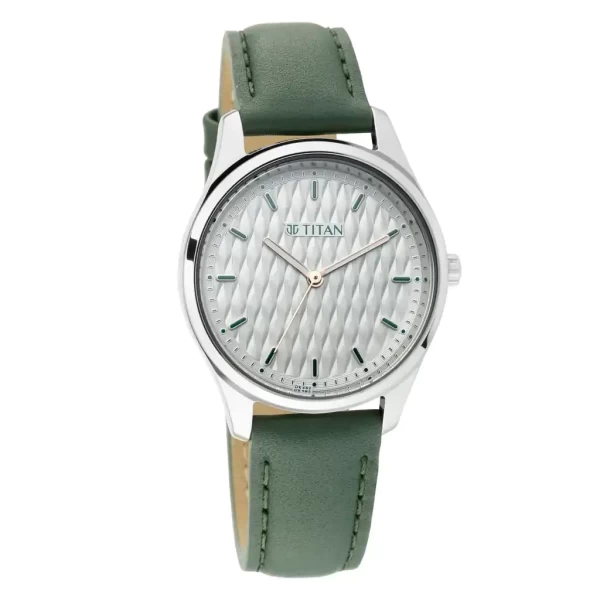 Titan ladies leather on sale watches