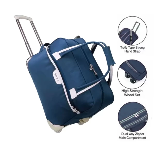 Buy MBOSS Faux Leather 2 Wheels Overnighter Laptop Trolley Travel Bag� |  Shoppers Stop