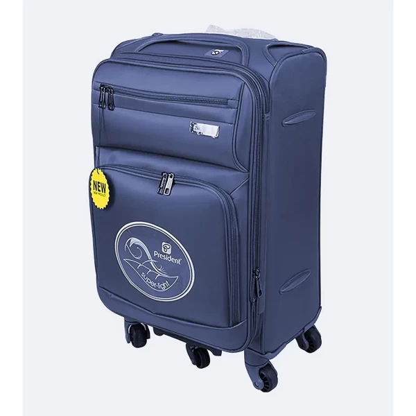 President 24 Waterproof Solid Travel Trolley Bag 919 Blue - ETCT